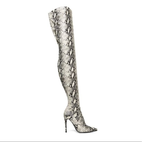 Steve Madden Shoes - NEW Steve Madden Domain Snake Thigh High Boots